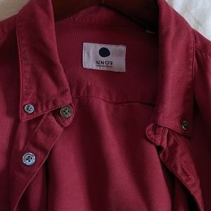 NN07 Falke Button-Down Collar Tencel Shirt